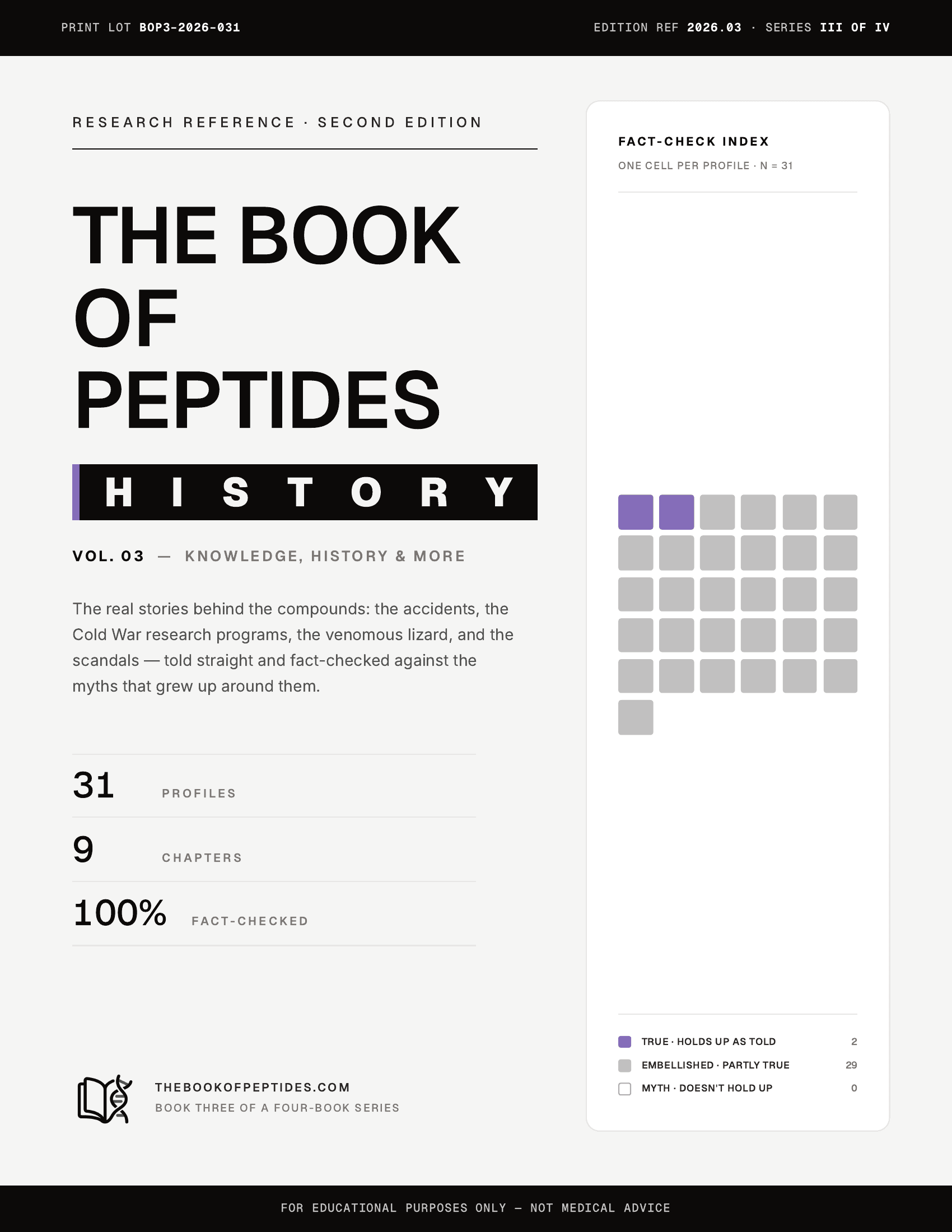 Book Three cover — History
